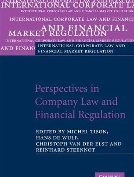 Perspectives in Company Law and Financial Regulation book cover