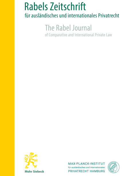rabels-zeitschrift cover