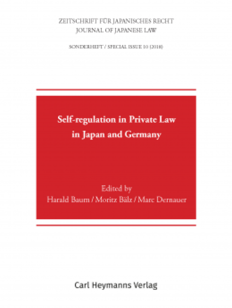 self-regulation-in-praivate-law-in-japan-and-germany book cover