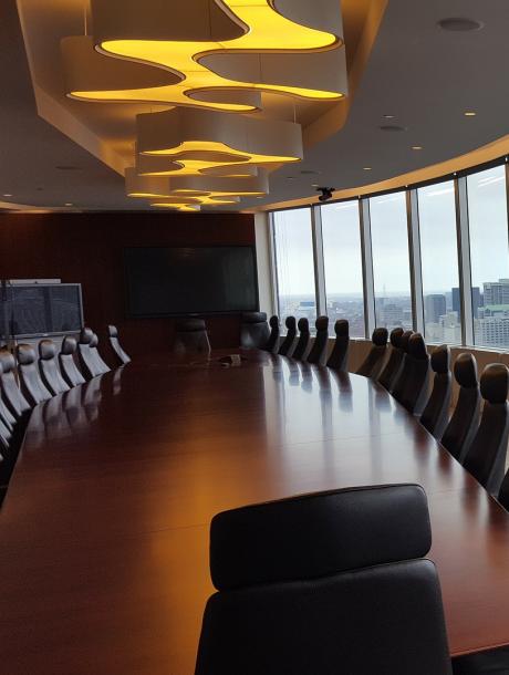 A boardroom