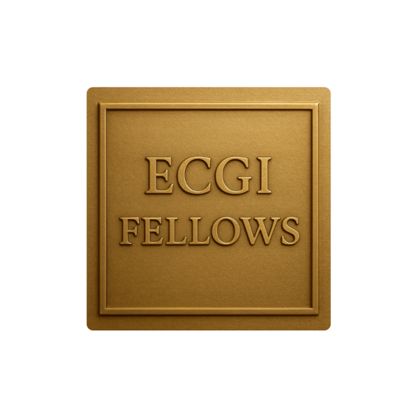ECGI Fellows plaque