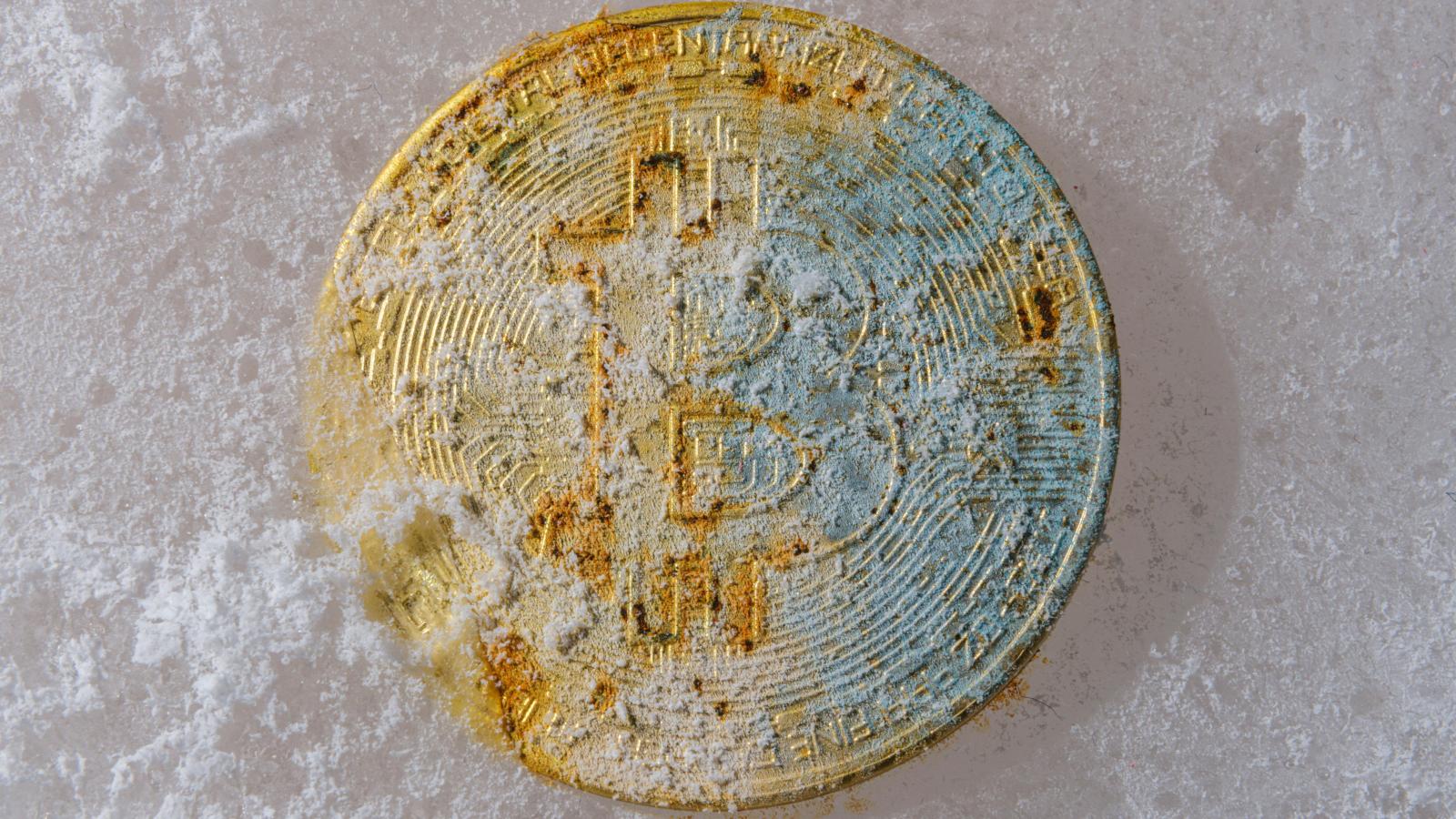 Faded bitcoin