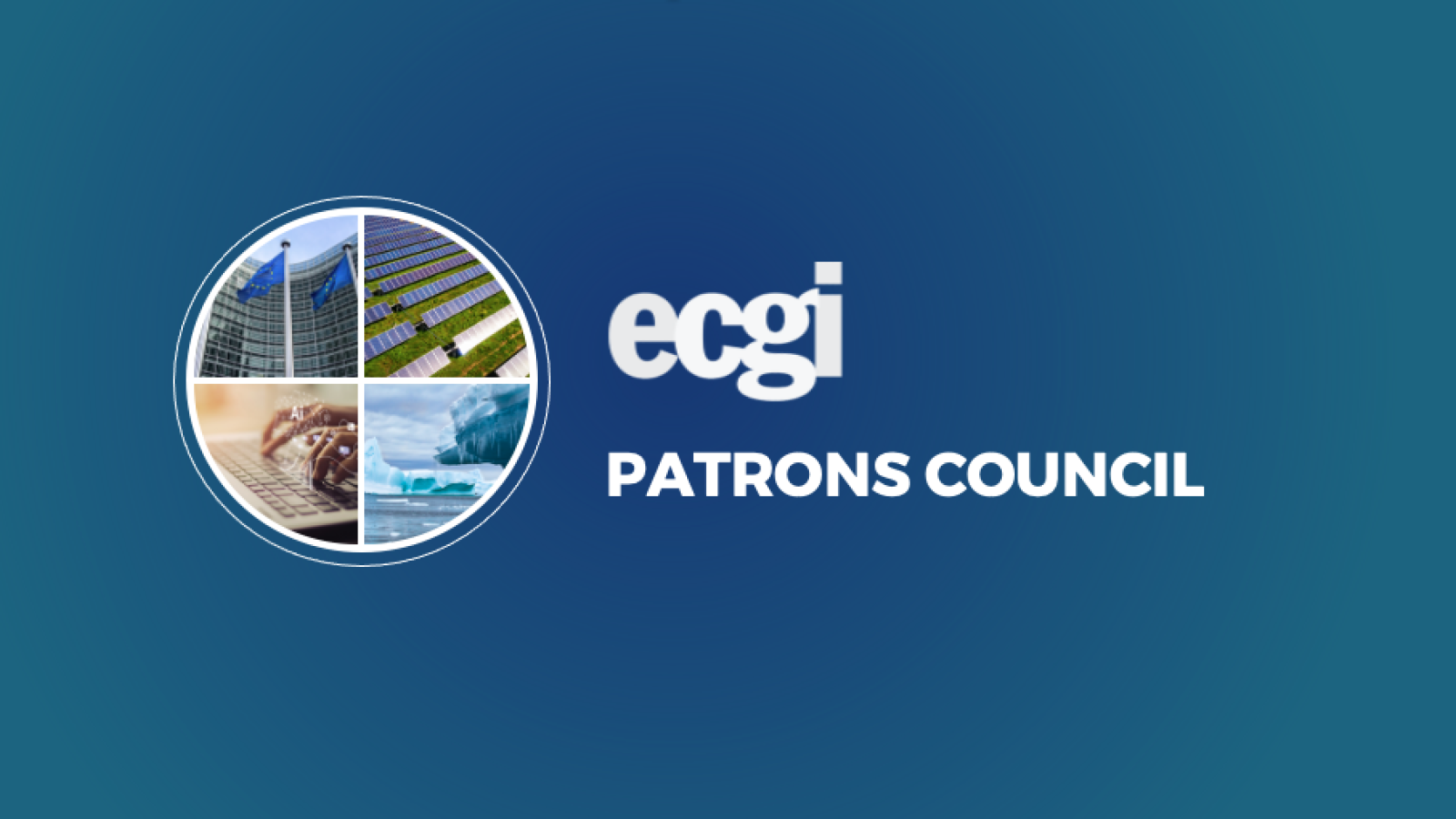 A graphic saying ECGI Patrons Council