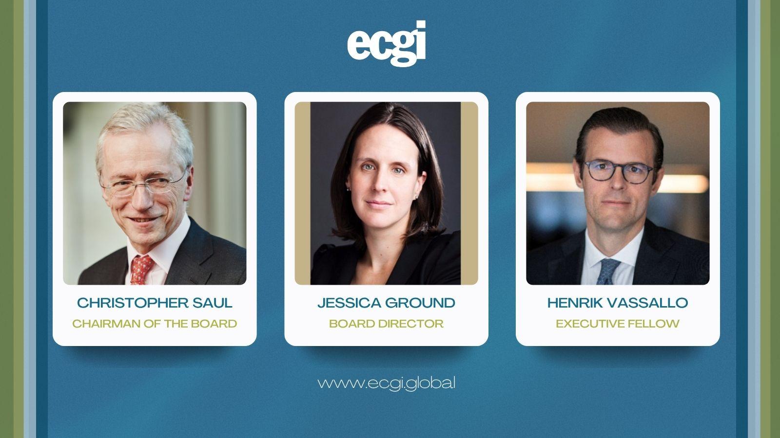 New ECGI appointees